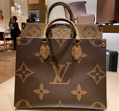 lv 2 tone bag|louis vuitton onthego mm bag.